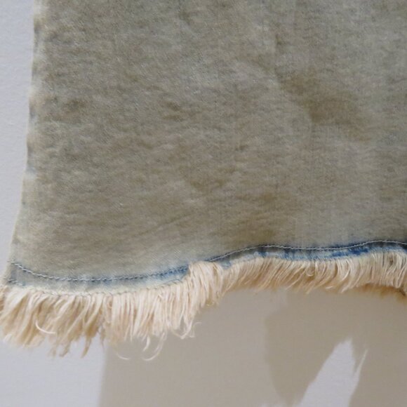 BASIC PLEASURE MODE Dolly Washed Frayed Denim Maxi Skirt Punk Goth Rock Alt NWT - Picture 9 of 16